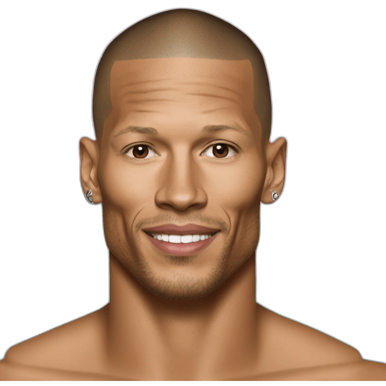 Jeremy Meeks as a beach bum emoji