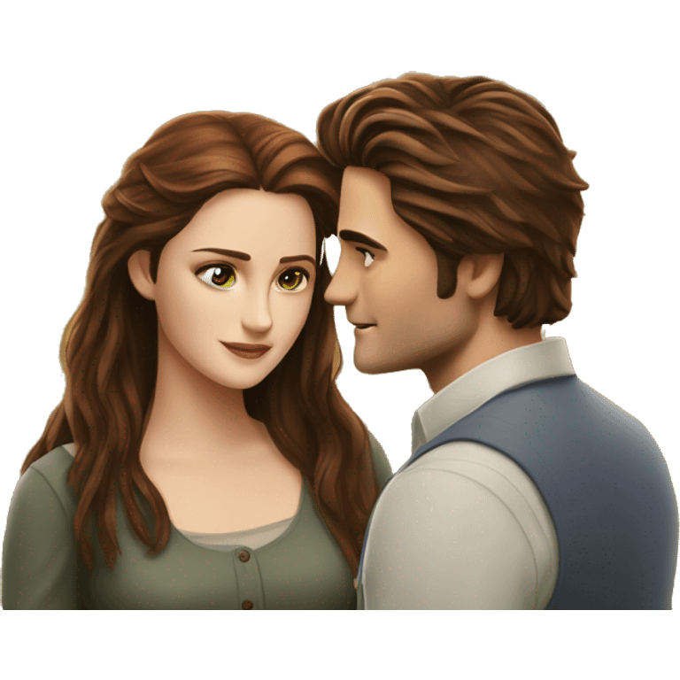 Edward and Bella in their meadow emoji