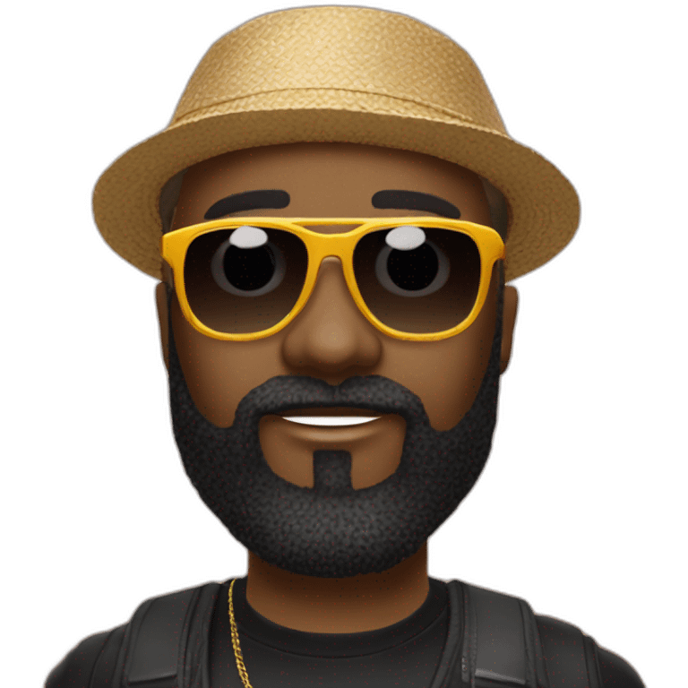 fally ipupa avec des lunettes de soleil emoji