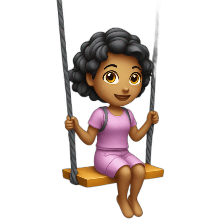 girl on swing emoji