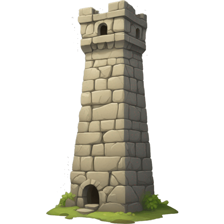 old stone tower emoji