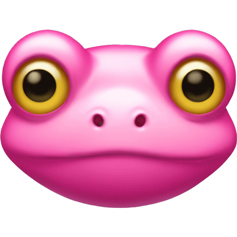 Pink frog emoji