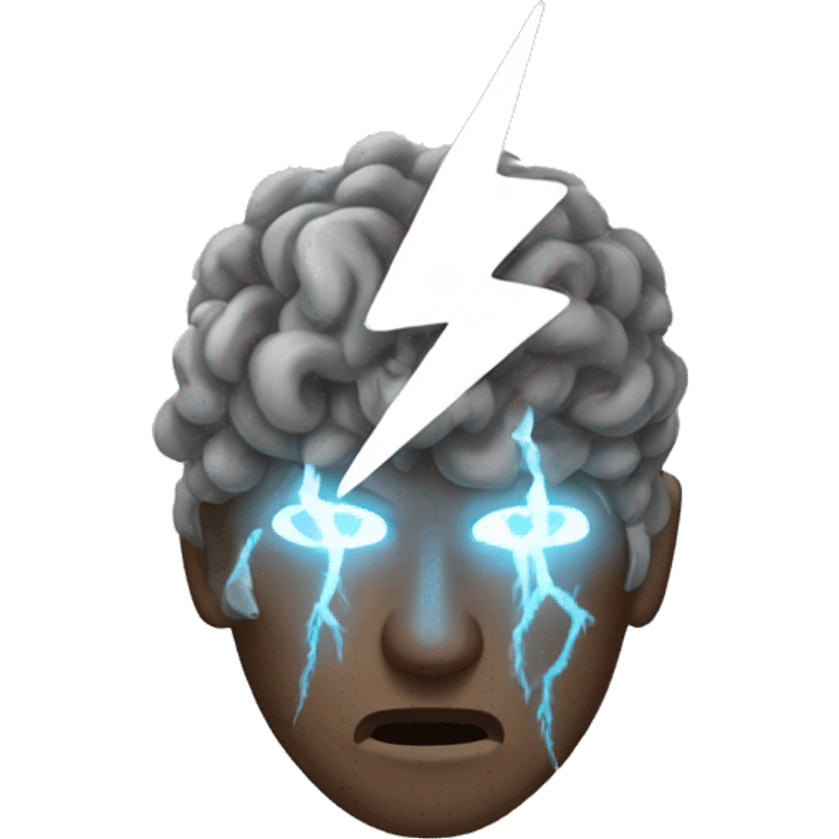 lightning brains emoji