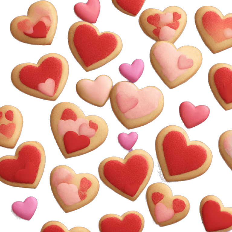 valentine’s day cookies emoji