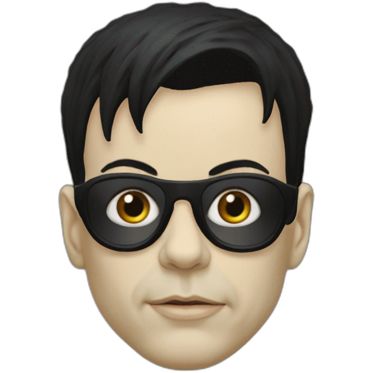 photo-realistic Gary Numan, full body view emoji