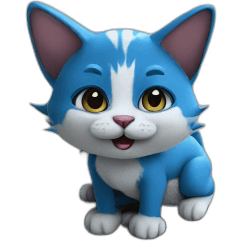 A smurf cat emoji