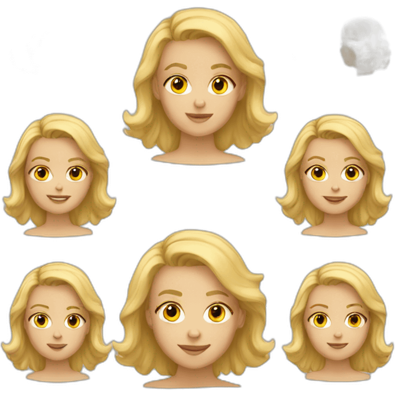 Adolescent blont emoji