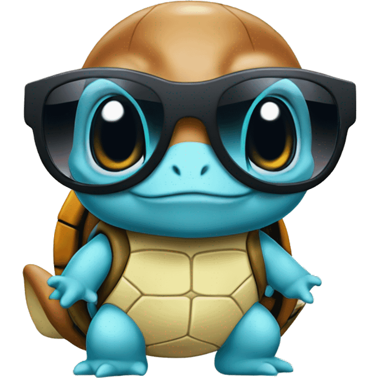 Squirtle wearing sunglasses emoji