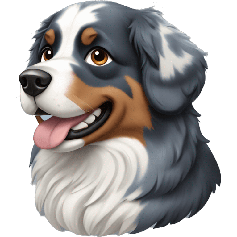 blue merle bernese mountain dog emoji