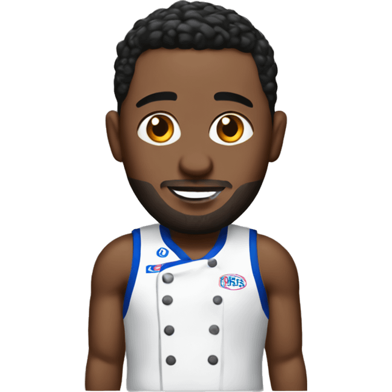 chef with a 76ers jersey  emoji