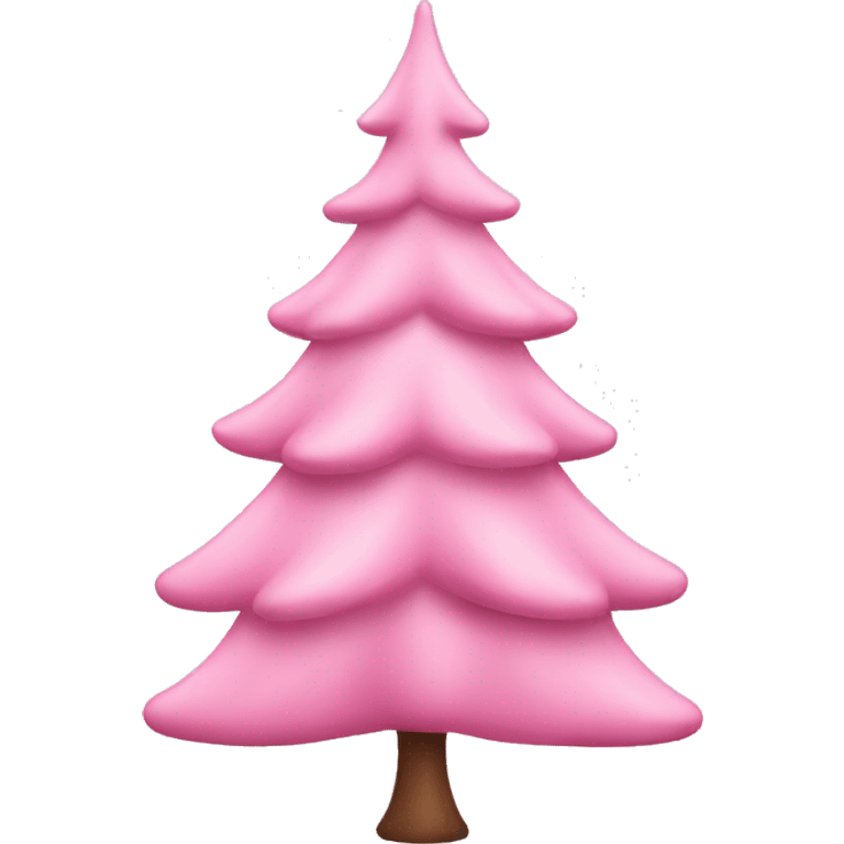 baby pink christmas tree emoji