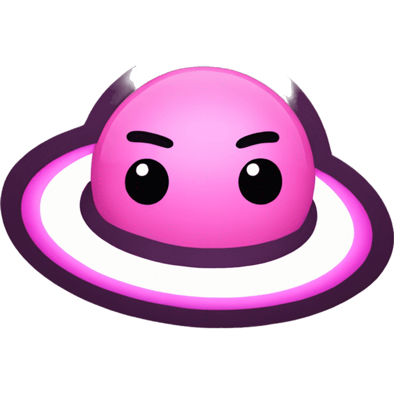 Pink Saturn  emoji