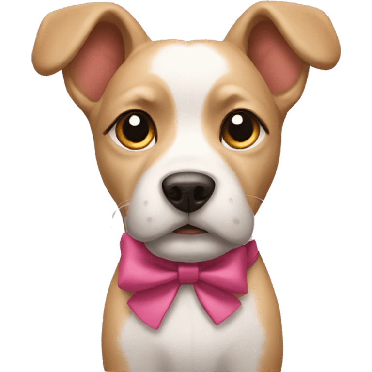 Dog with bows emoji