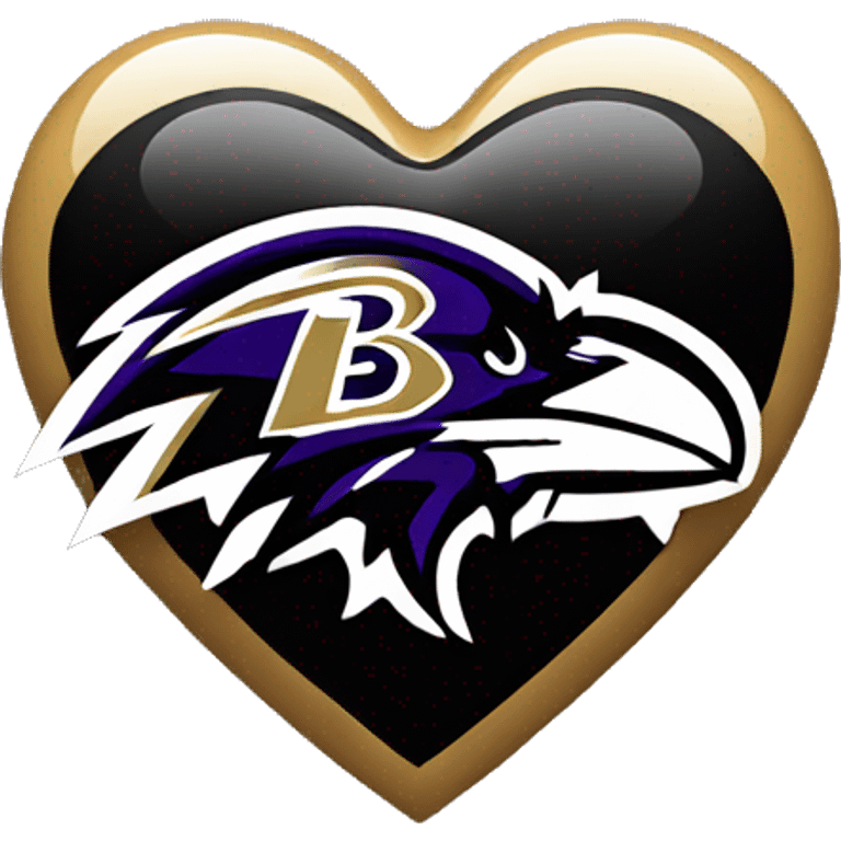 Baltimore ravens heart emoji