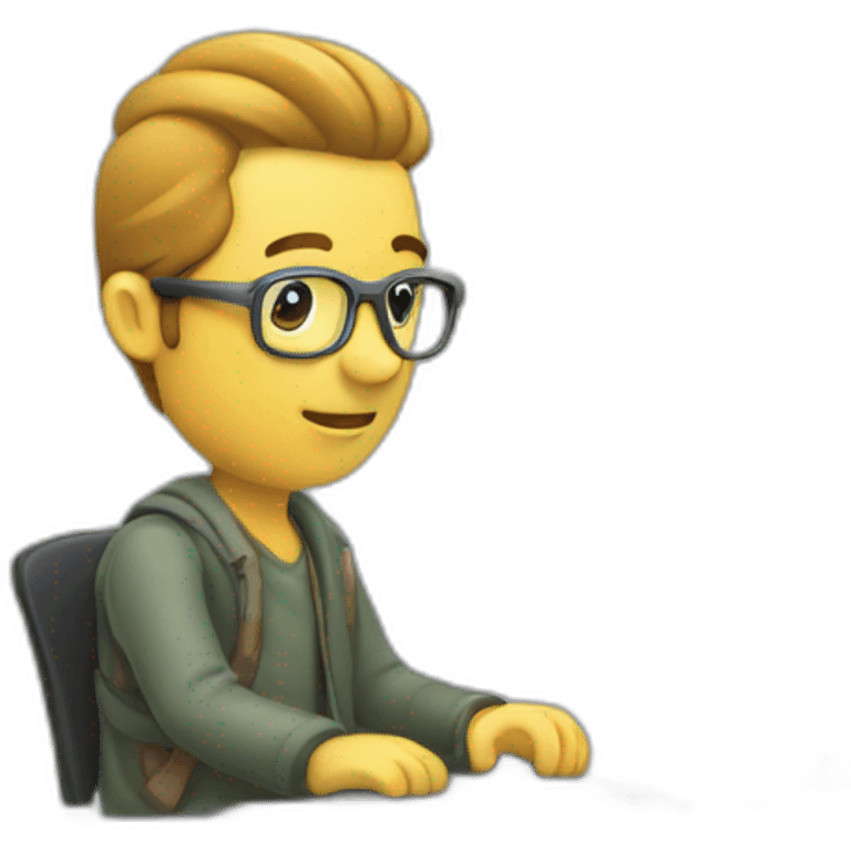 developer typing on computer emoji