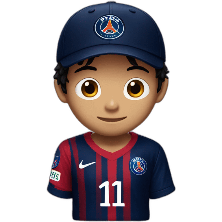 Luffy with PSG shirt emoji