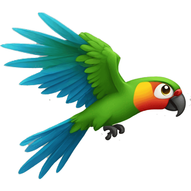 Flying parot emoji