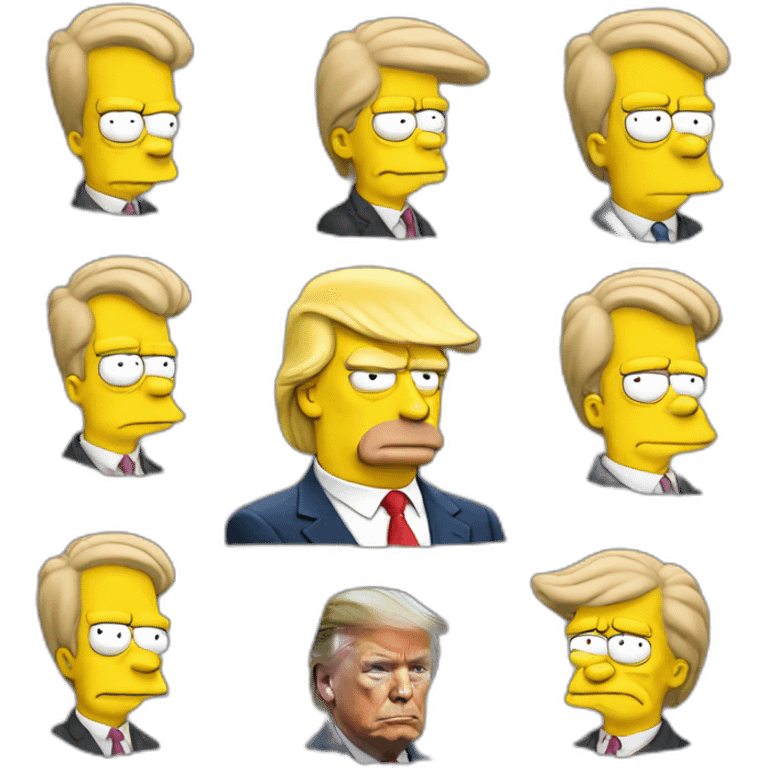 simpsons trump emoji