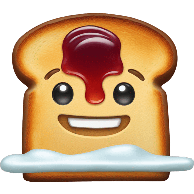 toast with jelly emoji