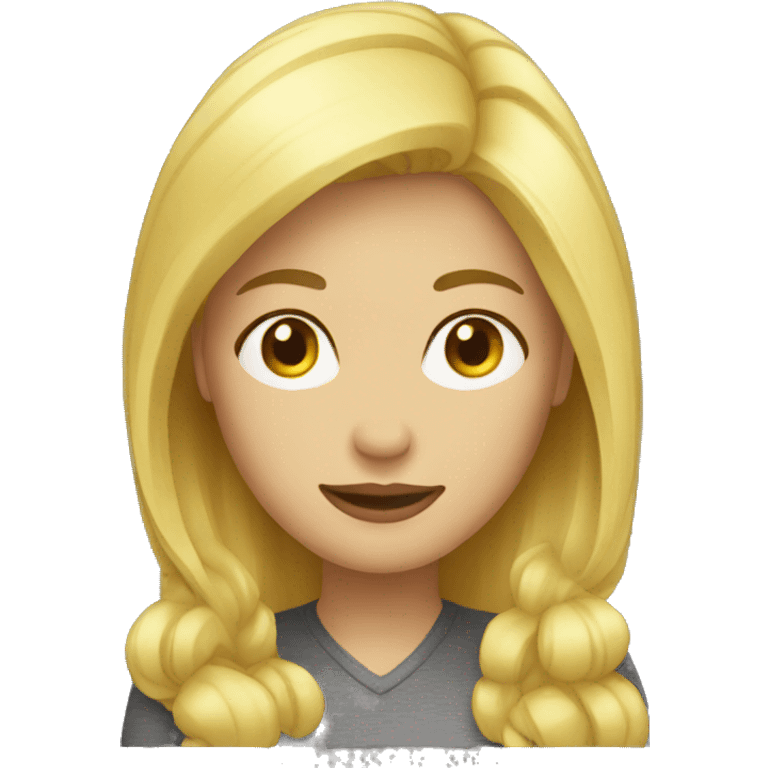 blond woman emoji