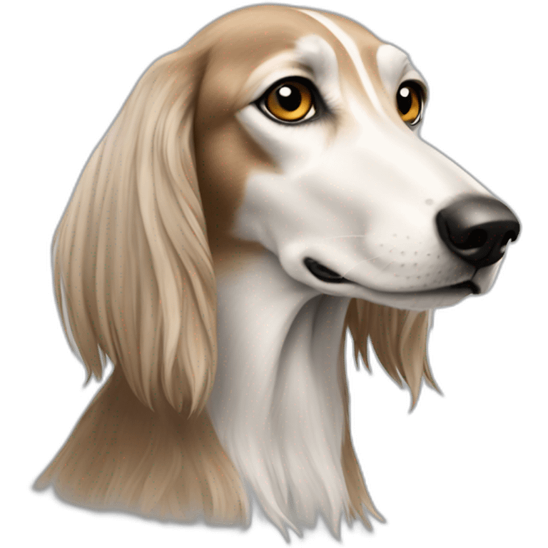 Saluki in profile emoji