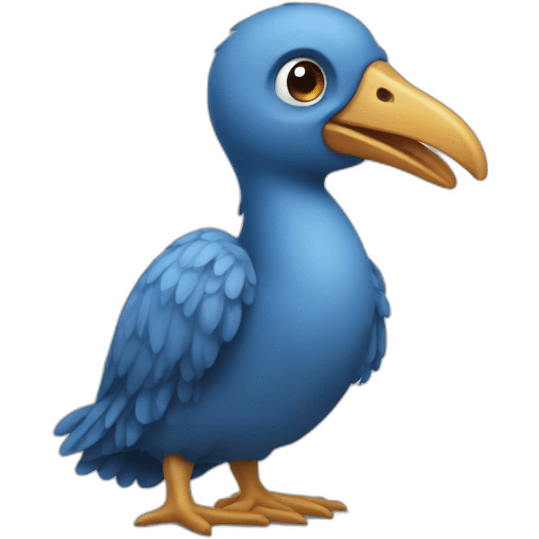 Dodo azul emoji