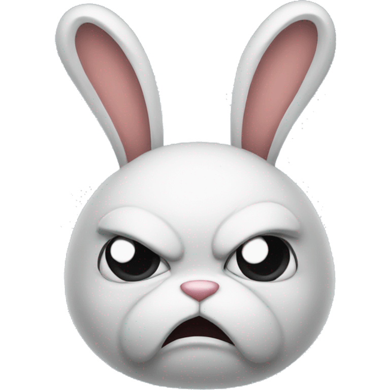 A angry bunny emoji