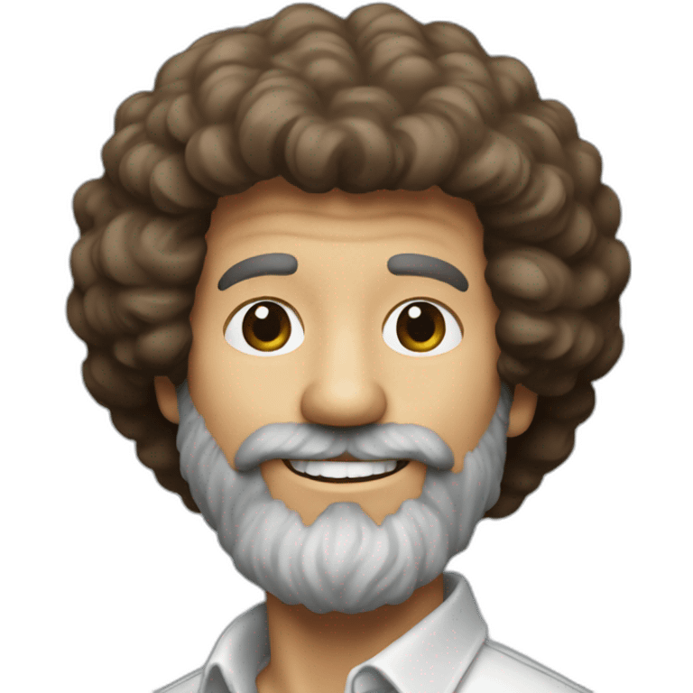 Bob ross painting  emoji