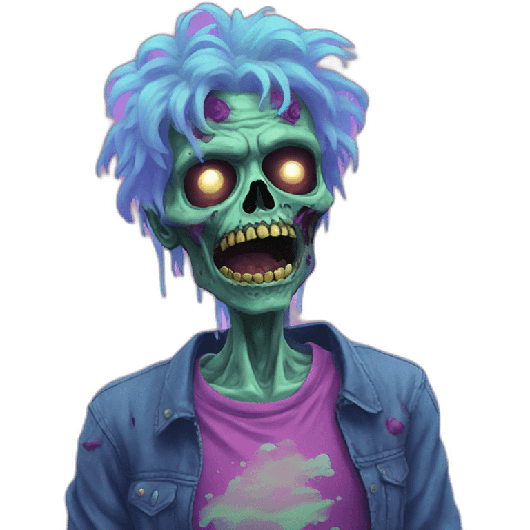 Vaporwave zombie  emoji