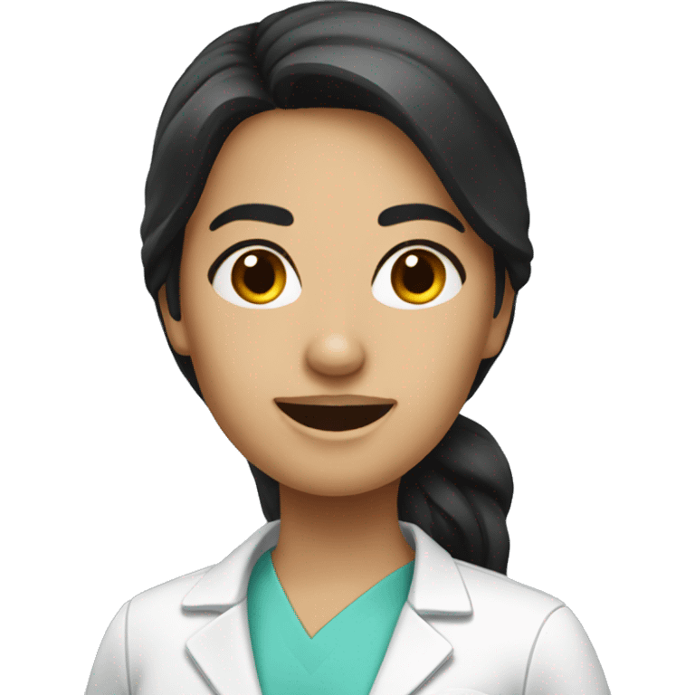 dentist woman dark hair emoji