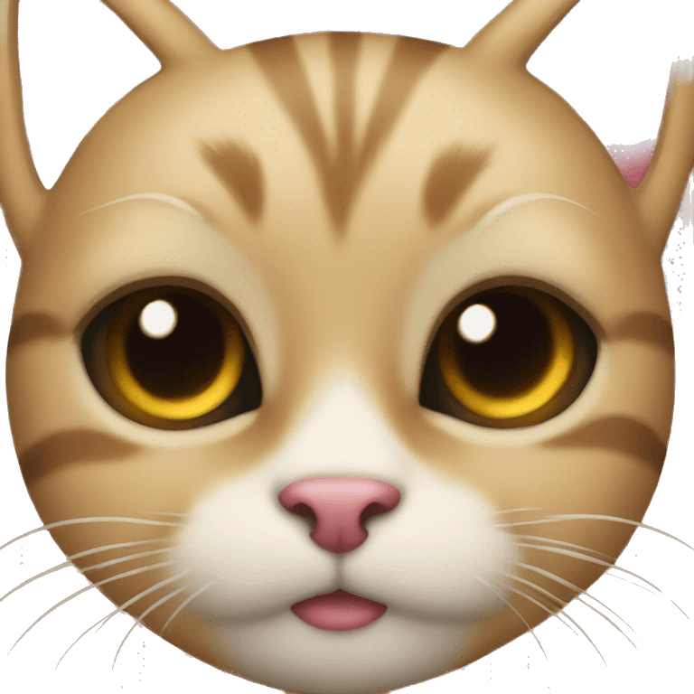 Kissing emoji cat emoji