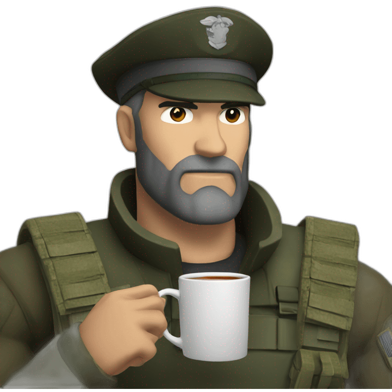 Captain price drinking tea emoji