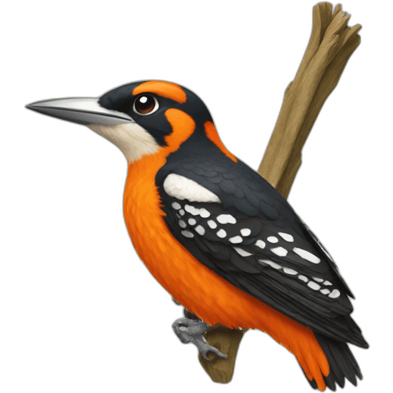 orange woodpecker emoji