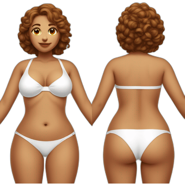 full-body-plump-beauty-in-a-white bikini-both-sides emoji