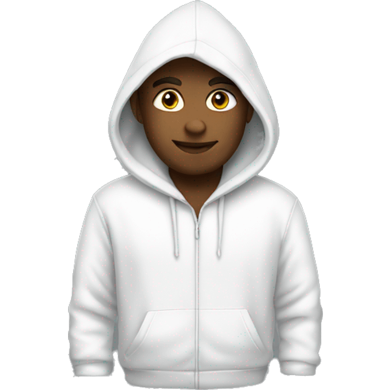 white hoodie emoji