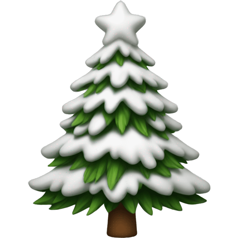 Christmas tree white emoji