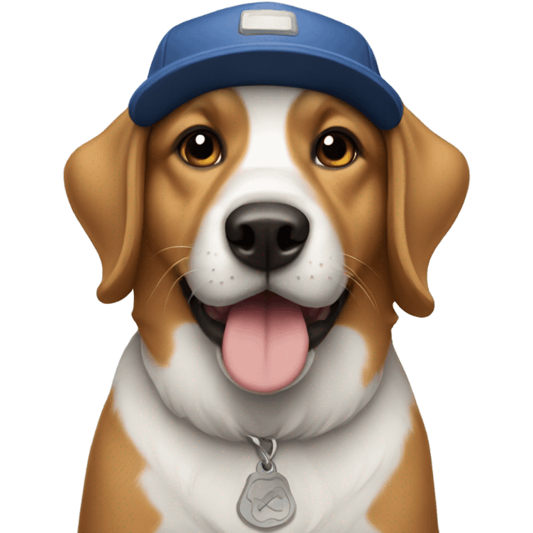 Dog wearing a cap  emoji