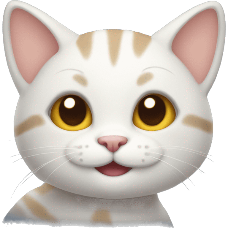 cute cat smiling emoji