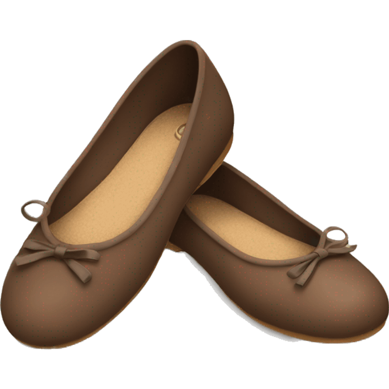 Brown ballet flats emoji