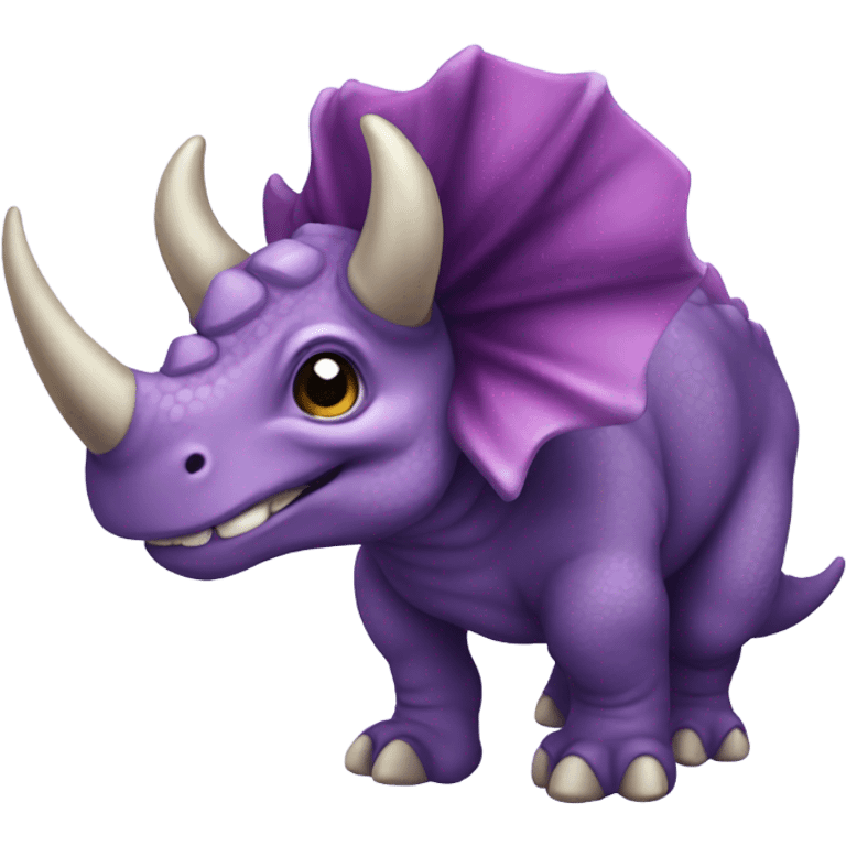 purple triceratops emoji