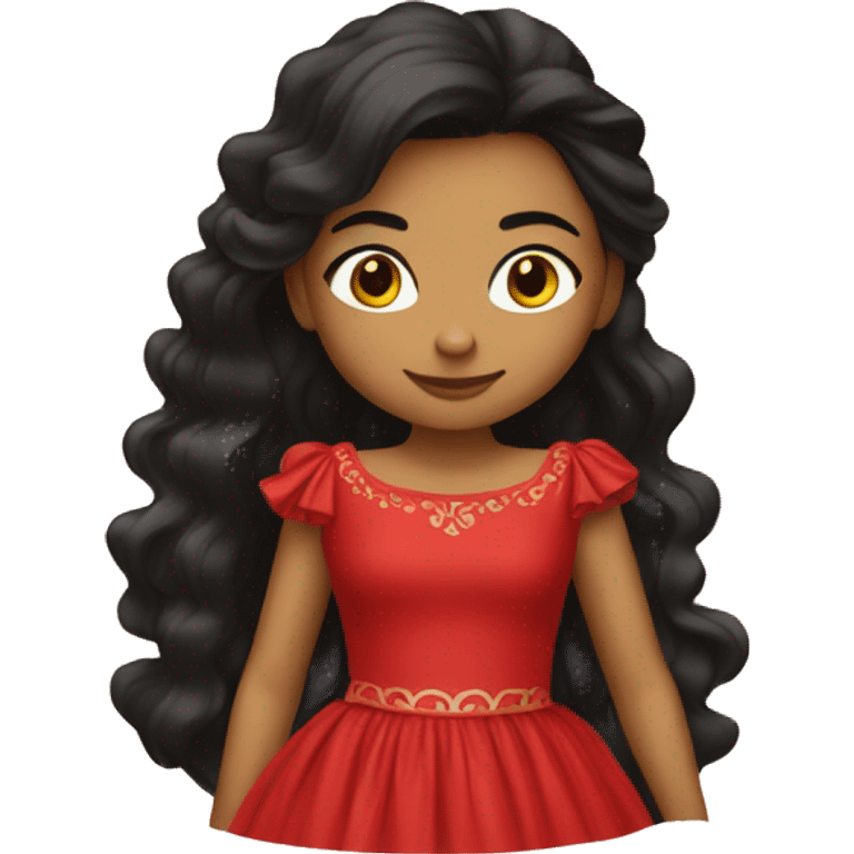 Gitana red dress emoji