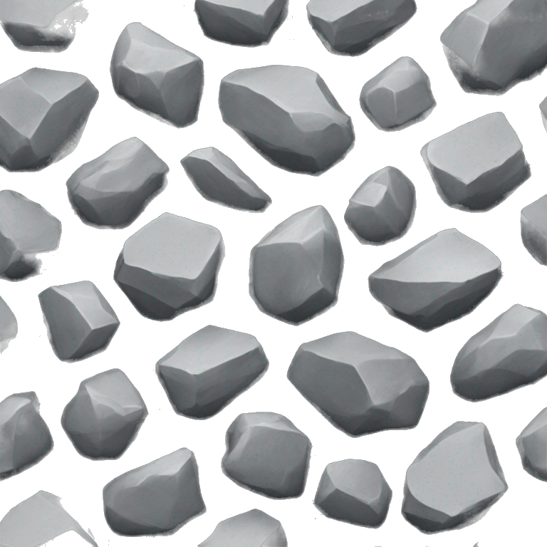 graphite ore realistic emoji