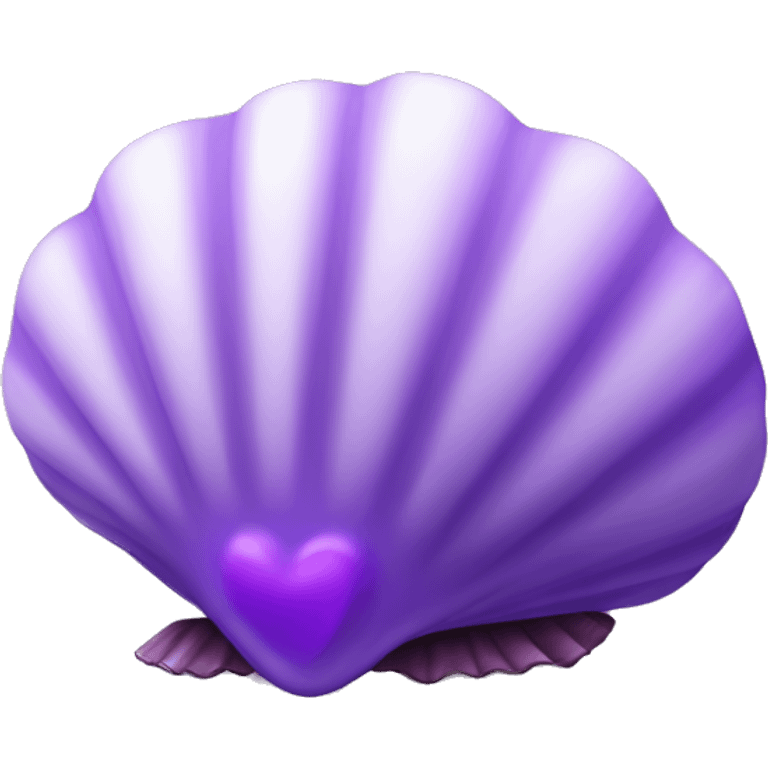 purple shell with heart and tiwnkle emoji