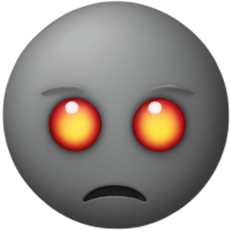 Red-eyed-moon emoji