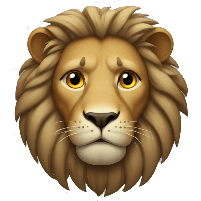 sad lion  emoji