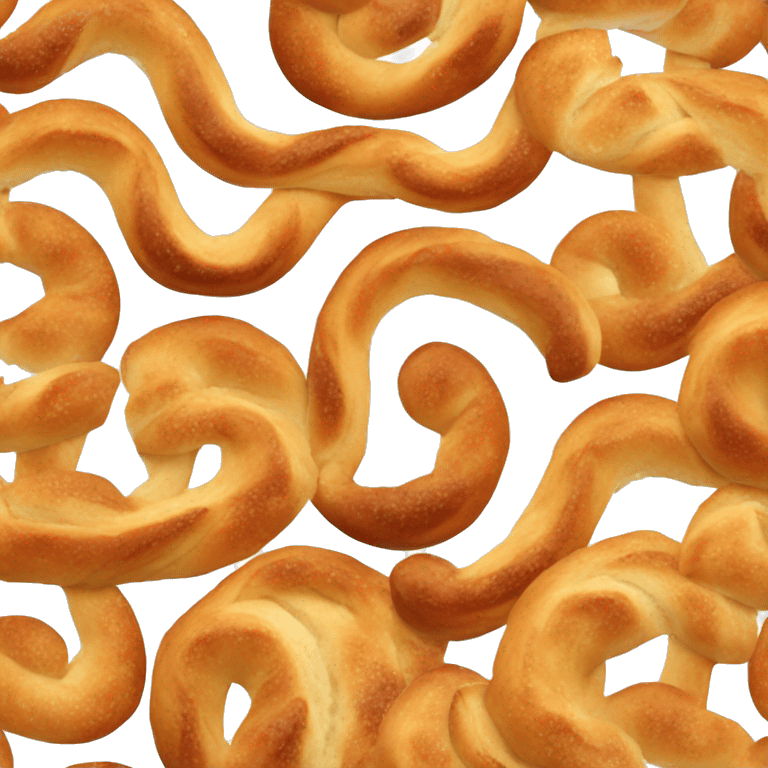 Single cinnamon bread twist pastry  emoji