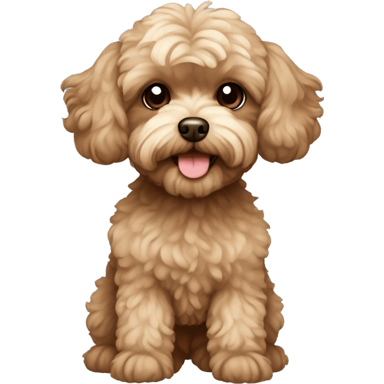 brown maltipoo  emoji