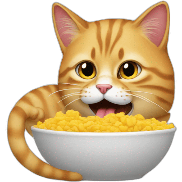 Cat eat trump emoji