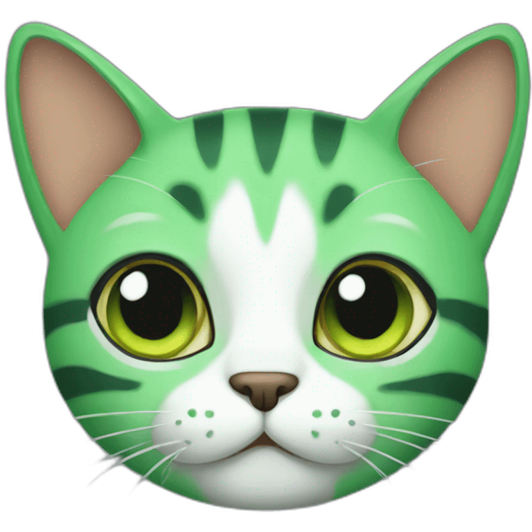 green cat emoji