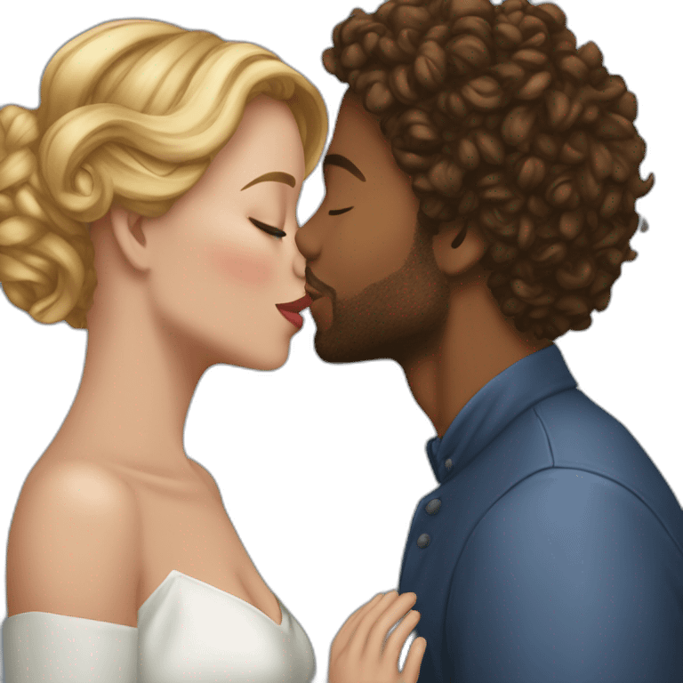 rom holland kiss dwane jonshon  emoji